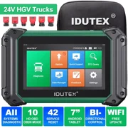 IDUTEX TS710 Diesel Heavy Duty Truck Full System Diagnostic Tool OBD2 Scanner DPF Regen Actuation Test for Truck Lorry