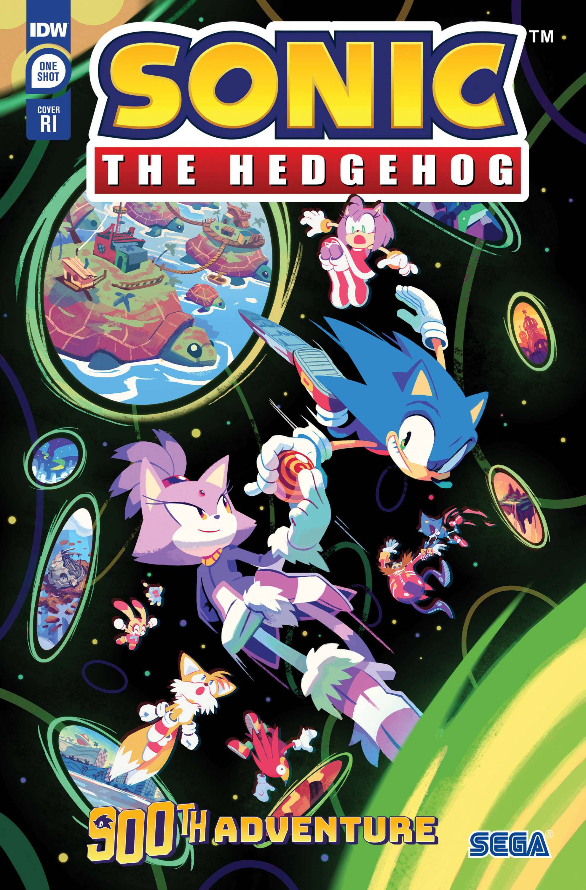 IDW Publishing Sonic The Hedgehog's 900th Adventure #1 (1:10 Fourdraine Incentive)