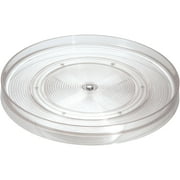 InterDesign Linus Lazy Susan Turntable Spice Organizer Rack for Kitchen Pantry, Cabinet, Countertops, 11", Clear
