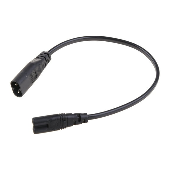 IEC 320 2-Pin C7 Female To C8 Male Figure 8 Power Adapter Extension Cable 30CM IEC 320 2-Pin C7 Female To C8 Male