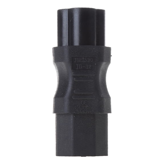 IEC 320 3-Pin C13 Female To Male Cloverleaf Plug AC Power Adapter Converter