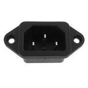 IEC 320 C14 Male Plug 3 Pins PCB Panel Power Inlet Socket Connector