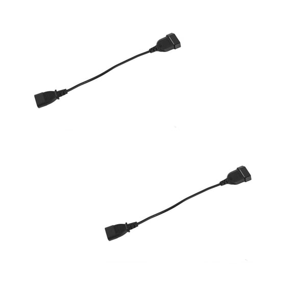 IEC 320 C14 Male Plug to European 7/16 2Pin Female Power Cable