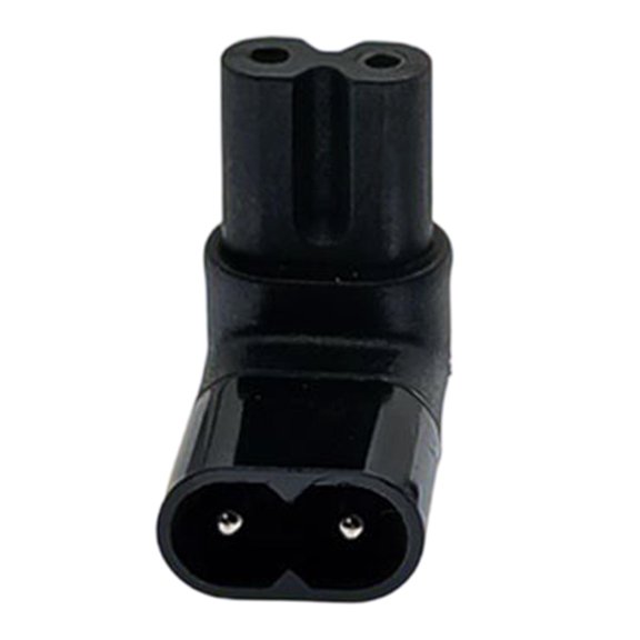 IEC 320 C14 Male to C13 Female Power Cord Adapter Elbow Plug For Computer Monitor Printer And Electronic Devices
