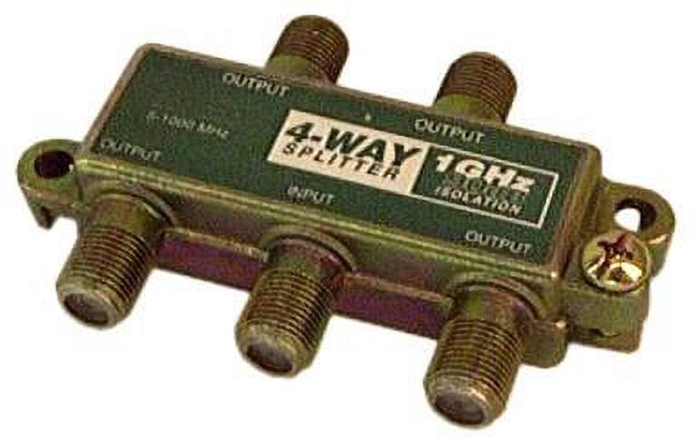IEC ACC9002 4-Way 1GHz 90db Signal Splitter for Television or Satellite ...