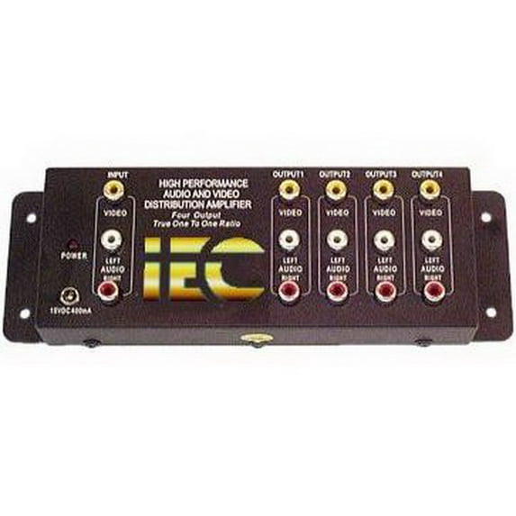 IEC ADP5144 4 way splitter for Composite Video plus Stereo Audio