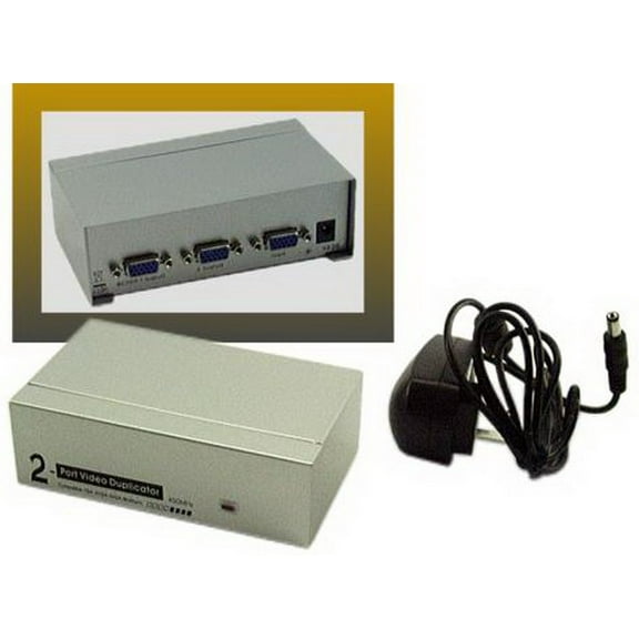 IEC ADP5202H 2 Port VGA Splitter and Booster - Split a VGA signal and boost it up to 180 feet