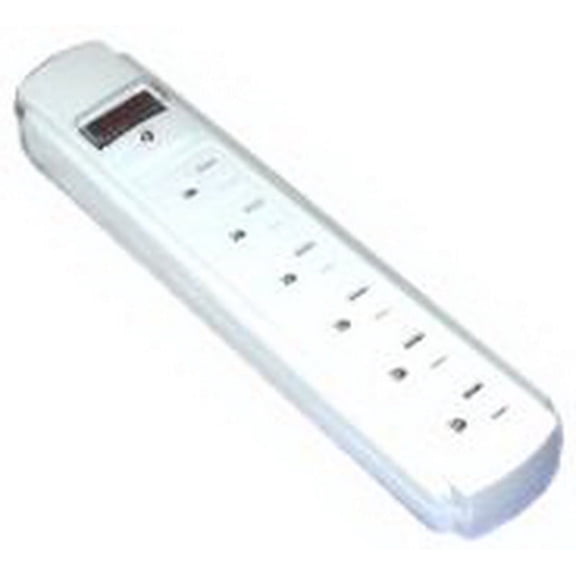 IEC ADP8000-15 Surge Suppresser Strip with 6 Outlets and 15 Foot Cord