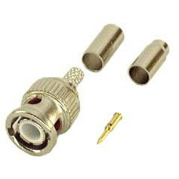 IEC BNC-RG58-ST BNC Male Coax Connector for Stranded RG58