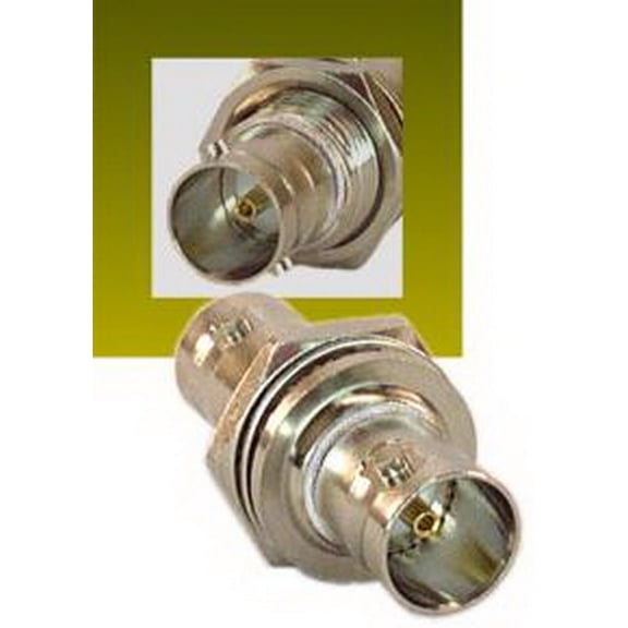 IEC BNCF-F-MTI-75 BNC Female to Female Bulkhead Coax Connector Isolated Rated for 75 ohm impedance
