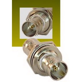 IEC BNCF-F-MTI-75 BNC Female to Female Bulkhead Coax Connector Isolated Rated for 75 ohm impedance