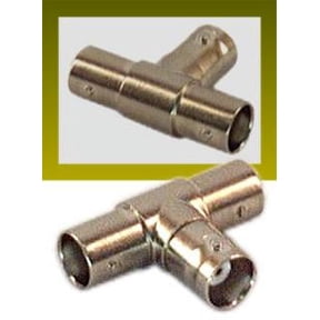 IEC BNCT BNC 'T' Female to Female to Female Coax Connector