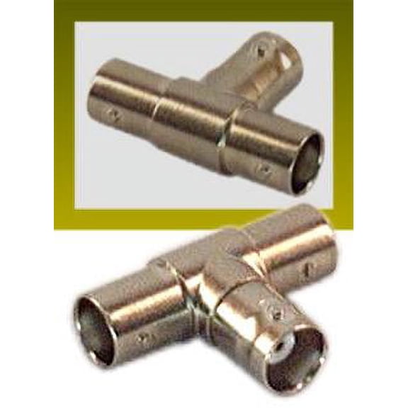 IEC BNCT BNC 'T' Female to Female to Female Coax Connector