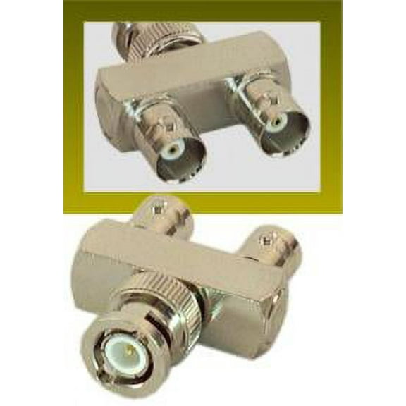 IEC BNCY-1M BNC 'Y' Male to Female to Female Coax Connector