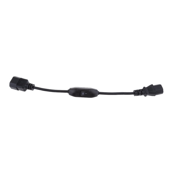 IEC C14 Male to C13 Female Cable Portable Power Converter Adapter Extension Power Cord with Switch
