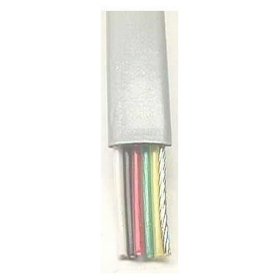 IEC CAB005-MP-SH 26 Gauge 5 Conductor Shielded Silver Satin Cable Priced by the Foot
