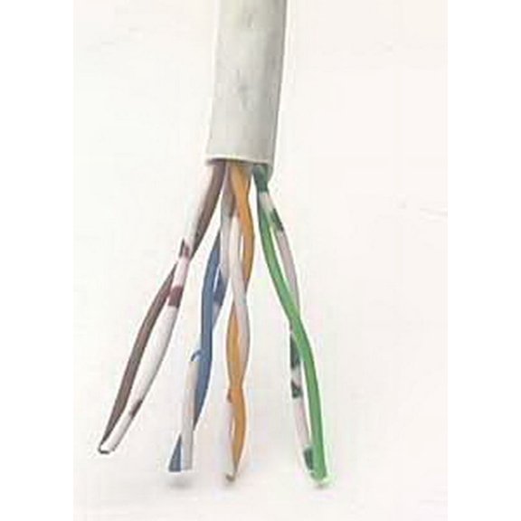 IEC CAB008-MP-L5-WH 24 Gauge 4 Pair Stranded Category 5e White Cable Priced by the Foot