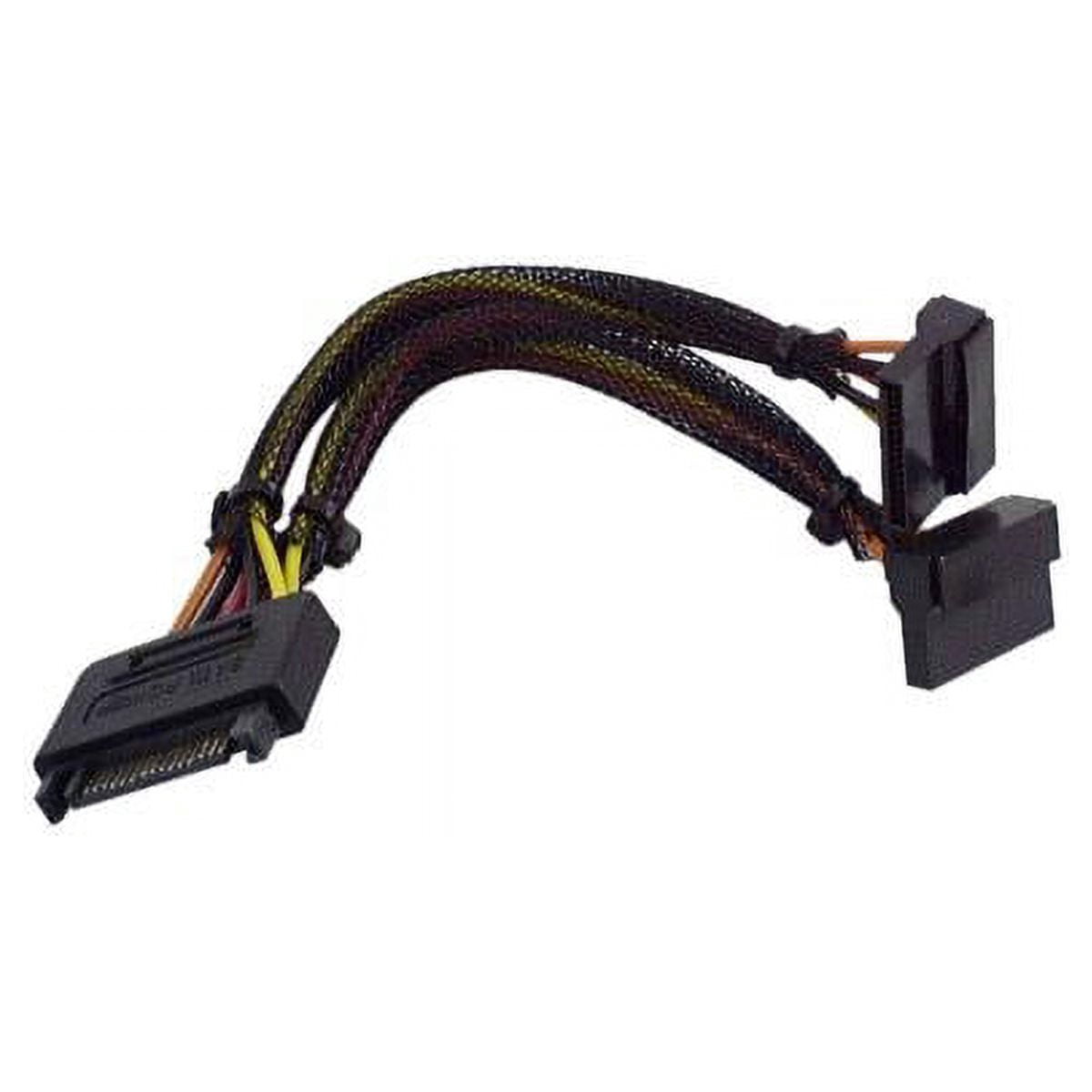 IEC L10611A SATA Power Y Splitter with 90 degree on drive connections