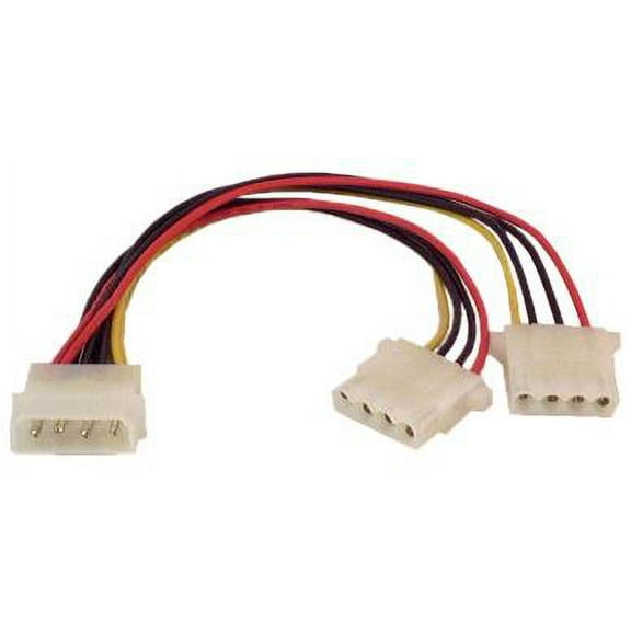 IEC L1063 5.25 inch Disk Drive Power 'Y' Splitter Cable 6in