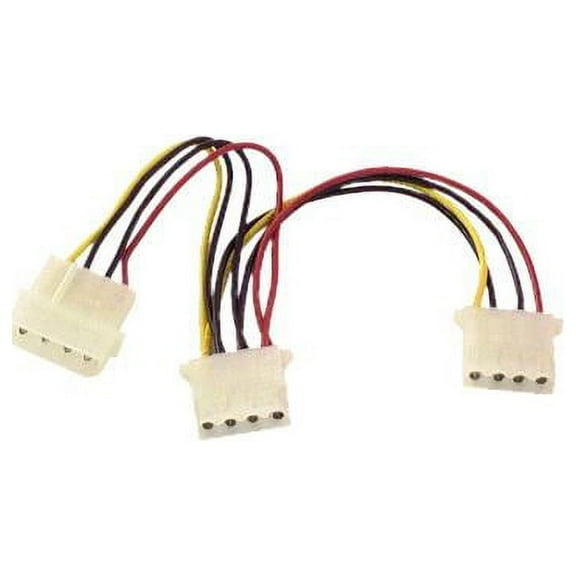 IEC L1063H 5.25 inch Disk Drive Power Splitter in Daisy Chain configuration Cable 6in