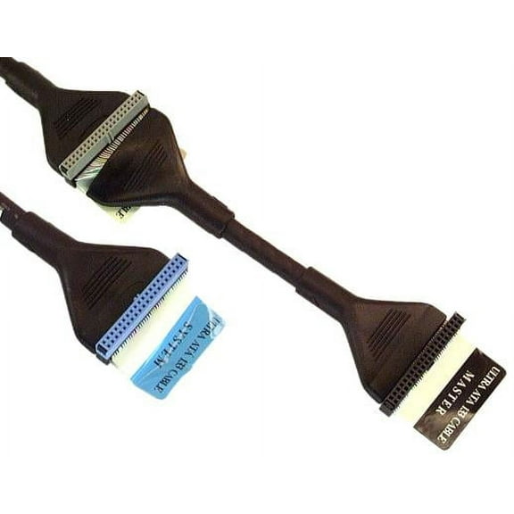 IEC L12410-02 Ultra ATA Dual IDE Cable 24in Round Black