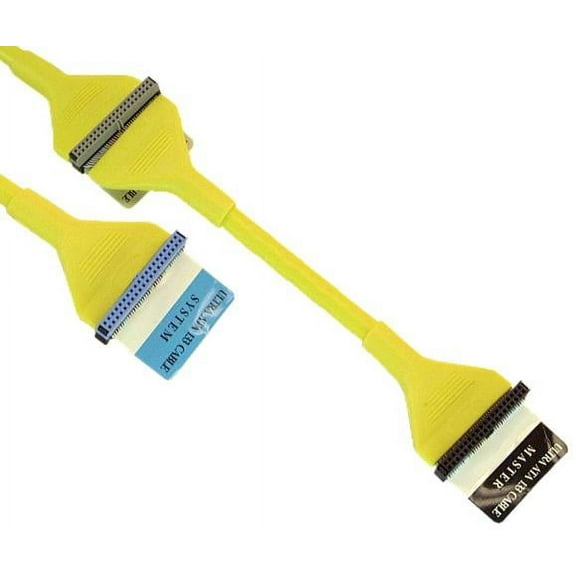 IEC L12414-03 Ultra ATA Dual IDE Cable 36in Round Yellow