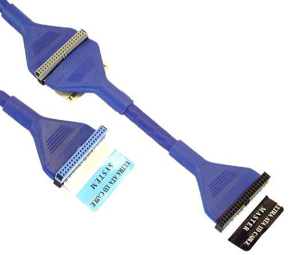 IEC L12416-02 Ultra ATA Dual IDE Cable 24in Round Blue - Walmart.com