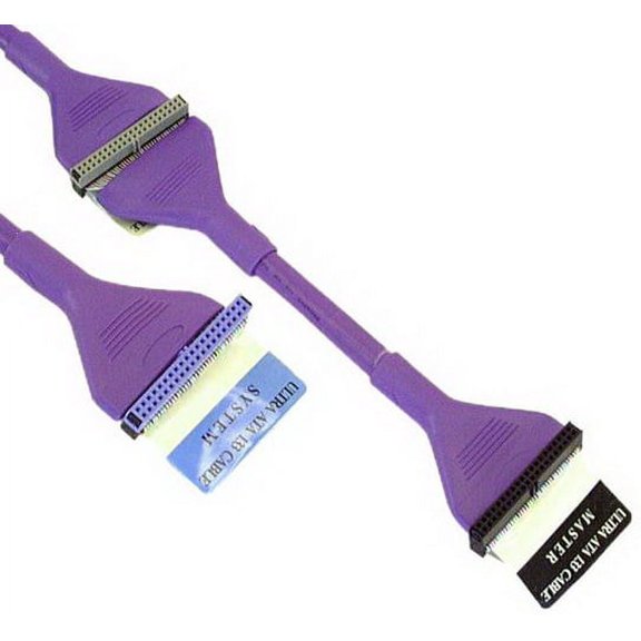 IEC L12417-02 Ultra ATA Dual IDE Cable 24in Round Violet
