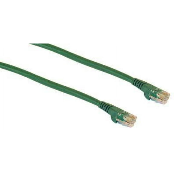 IEC M05295-35 RJ45 4pr Cat 5e UTP Cable With Molded Snag Free Strain Relief Green - Imported 35'