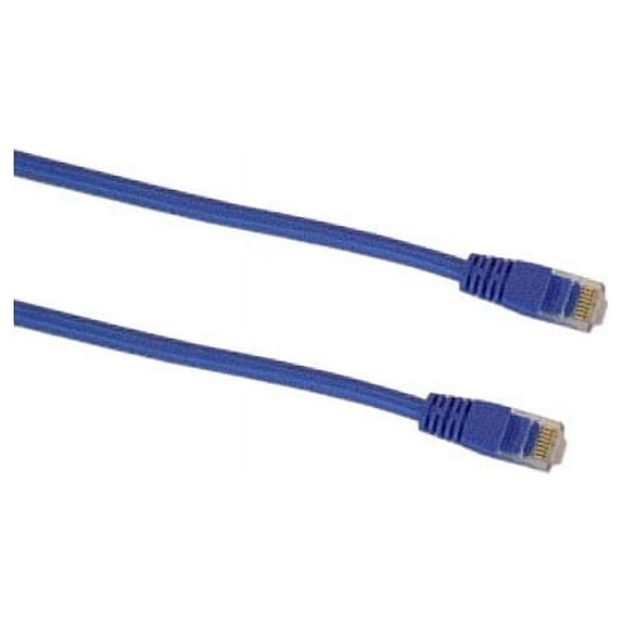 IEC M05296-04 RJ45 4pr Cat 5e UTP Cable With Molded Snag Free Strain Relief Blue - Imported 4'