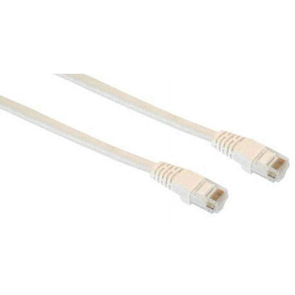 IEC M05299-05 RJ45 4pr Cat 5e UTP Cable With Molded Snag Free Strain Relief White - Imported 5'