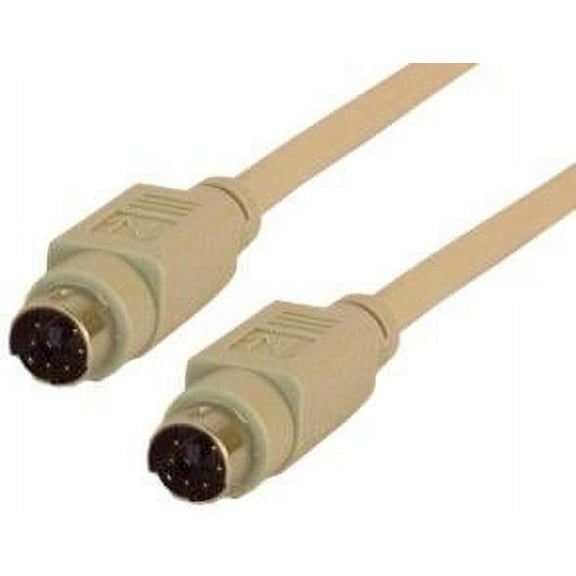 IEC M1203 PS-2 Keyboard/Mouse Cable Mini Din 6 Male to Male 6'