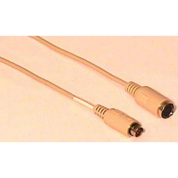 IEC M1214 Mini Din 9 Extension for Logitech Bus Mouse and other MD09 hookups 6'