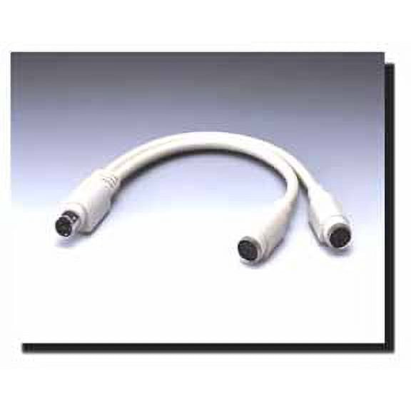 IEC M1222 Mini Din 6 'Y' Cable - 1 Male to 2 Females