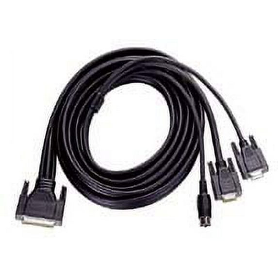 IEC M1230-3M CPU to Switch Cable DB25 Male to DH15M DN5M and DB9F 3 Meter
