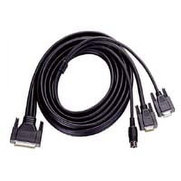 IEC M1230-3M CPU to Switch Cable DB25 Male to DH15M DN5M and DB9F 3 Meter