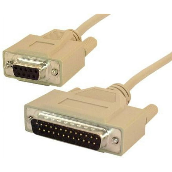 IEC M1371-15 PC DB9 Modem Cable 15'