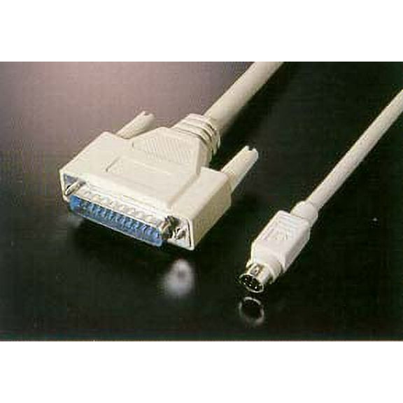IEC M1529-10 Apple Mac Modem Cable (Mini Din 8 to DB25 Male)10'