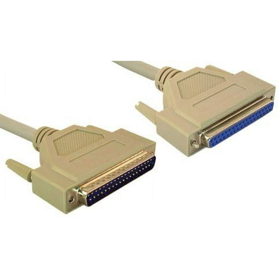 IEC M2022 DB37 Male to Female 37 Conductor Straight Through Cable 6'