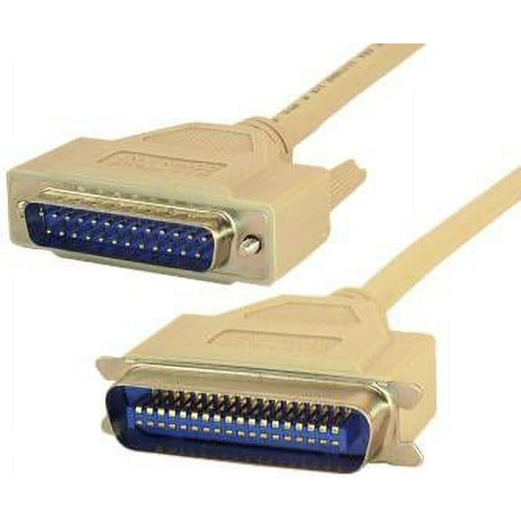 IEC M2256 IEEE 1284 Parallel Cable DB25 Male to CN36 Male 6'