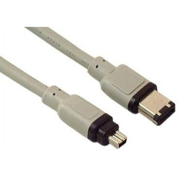 IEC M2435-10 IEEE 1394 4 Pin to 6 Pin FireWire Cable 10'