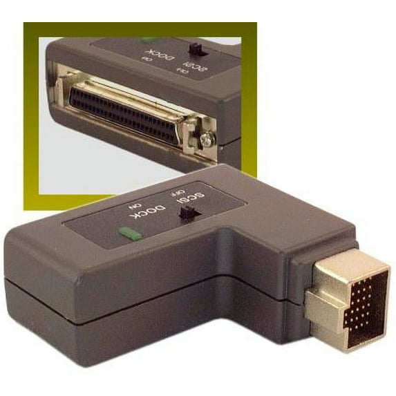 IEC M372252 SCSI Adapter Apple Power Book HDI30 Male with Docking Switch to DM50 Female