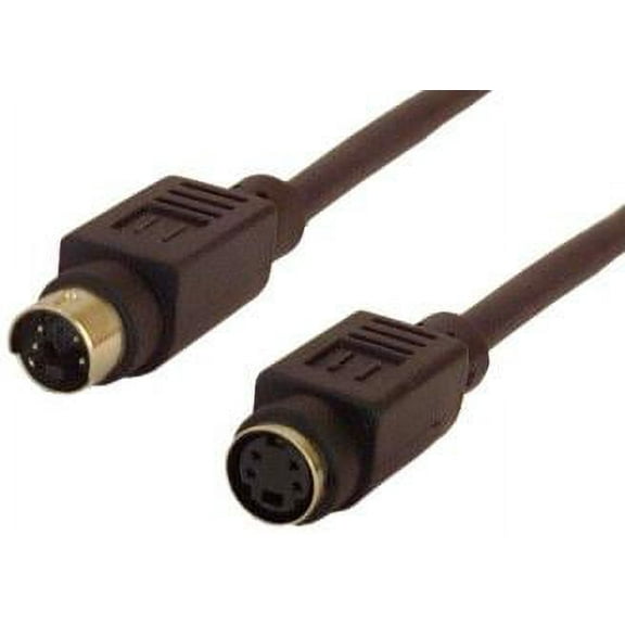 IEC M5262 S Video ( SVHS ) Male to Female COAX Cable 6'