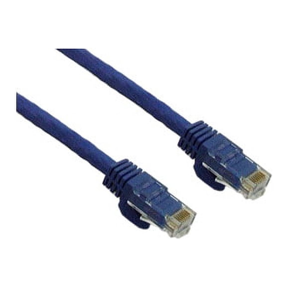IEC M60466A-02 RJ45 4Pr Cat 6a Patch Cord with Molded Snag Free Strain Relief BLUE 2'