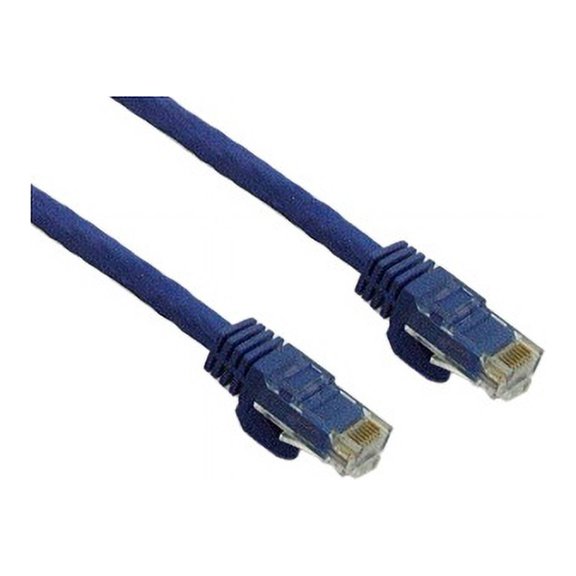 IEC M60466A-07 RJ45 4Pr Cat 6a Patch Cord with Molded Snag Free Strain Relief BLUE 7'
