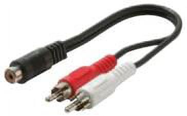 IEC M7353 RCA Jack to 2 RCA Plugs Audio Cable 6 inch - image 1 of 1