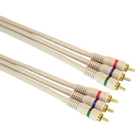 IEC M7368-12 3 RCA to 3 RCA Red Green Blue Hi Resolution Video 12'