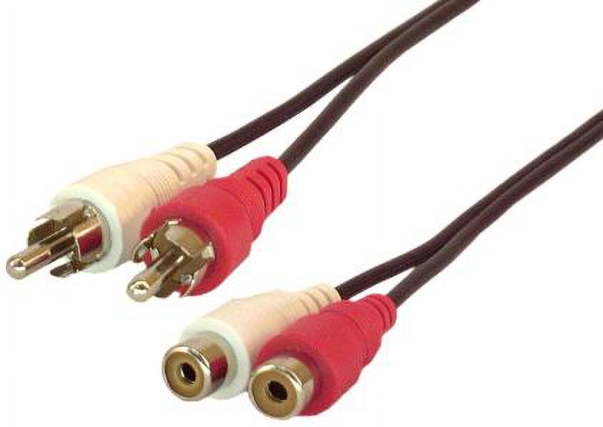 IEC M7382 2 RCA Male to 2 RCA Female Audio Cable 6' - image 1 of 1