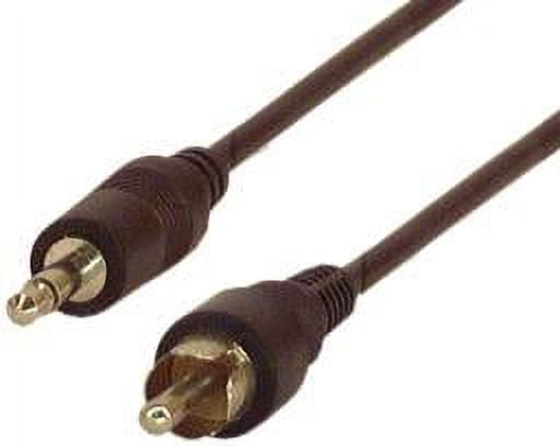 IEC M7402 3.5mm Mono Male to RCA Male 6' - Walmart.com
