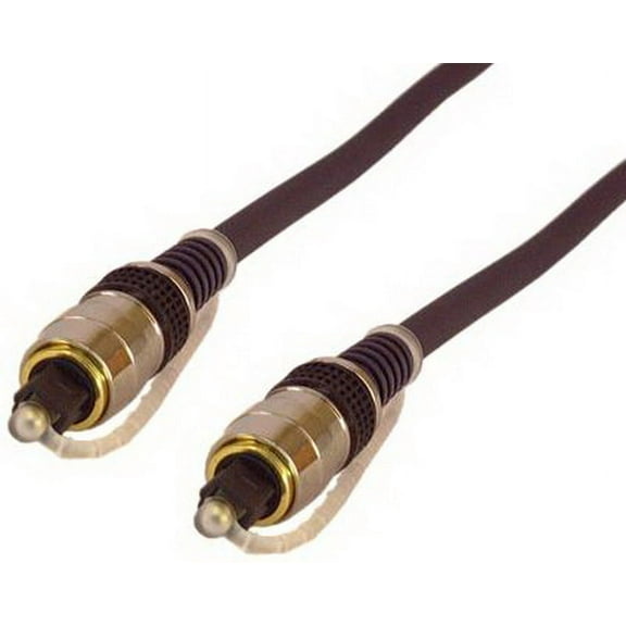 IEC M8445-35 Toslink to Toslink on Premium 8mm Digital Audio Fiber Cable 35 Feet